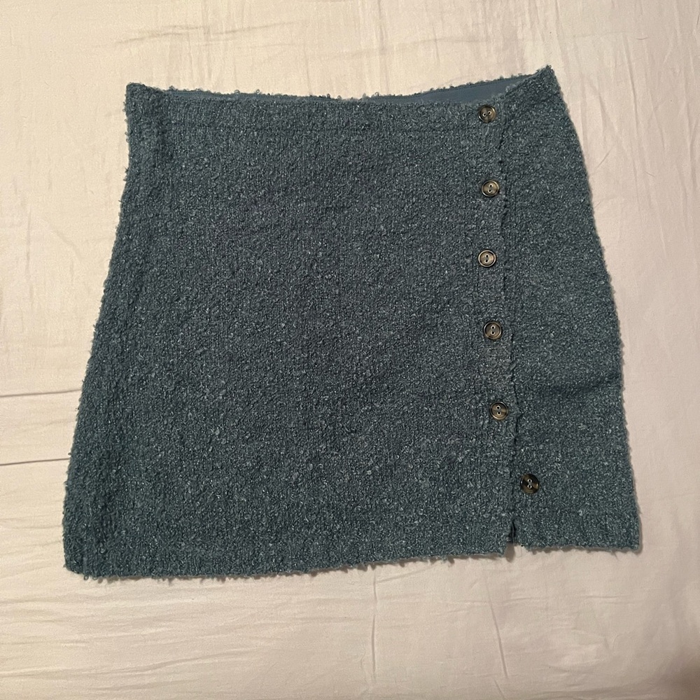 Urban Outfitters Blue Button Skirt